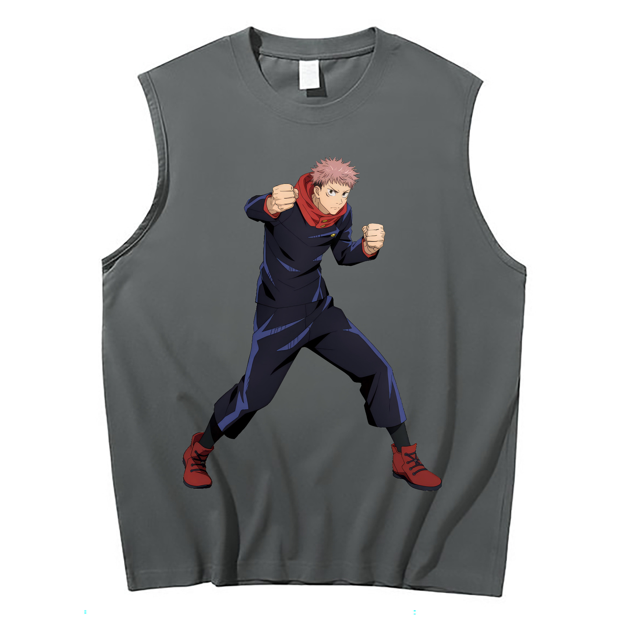 （画像用） 呪術廻戦 Jujutsu Kaisen コットン100％タンクトップ（フロントプリント）